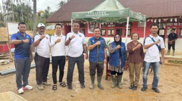 Lapas Sibolga Kebut Pembersihan Lingkungan dan Pembangunan Pagar SDN Hutanabolon 1 Pascabanjir