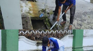 Sinergi Cegah Banjir, Rutan Kabanjahe Bersama Kelurahan Kampung Dalam Gelar Kerja Bakti Pembersihan Drainase